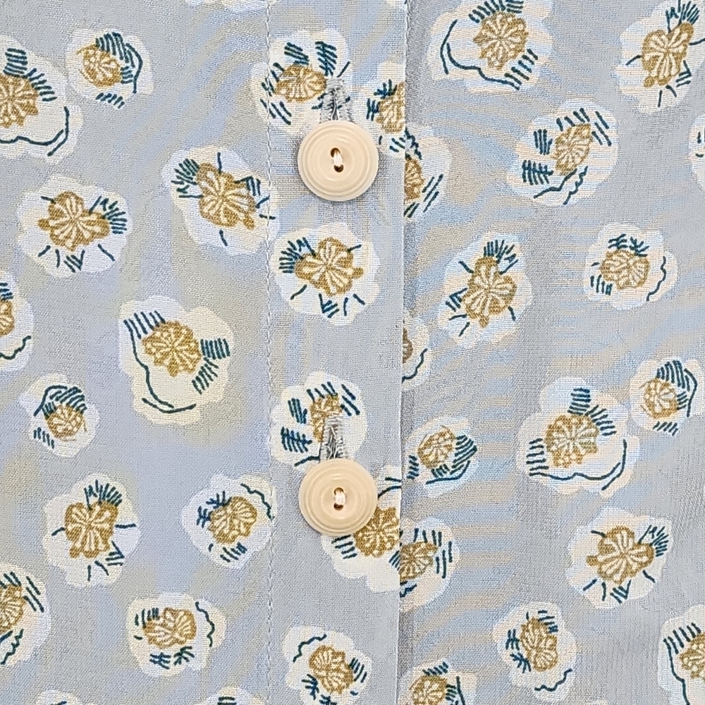 Flax Women's Floral Button Front Top - S - Picture 4 of 5